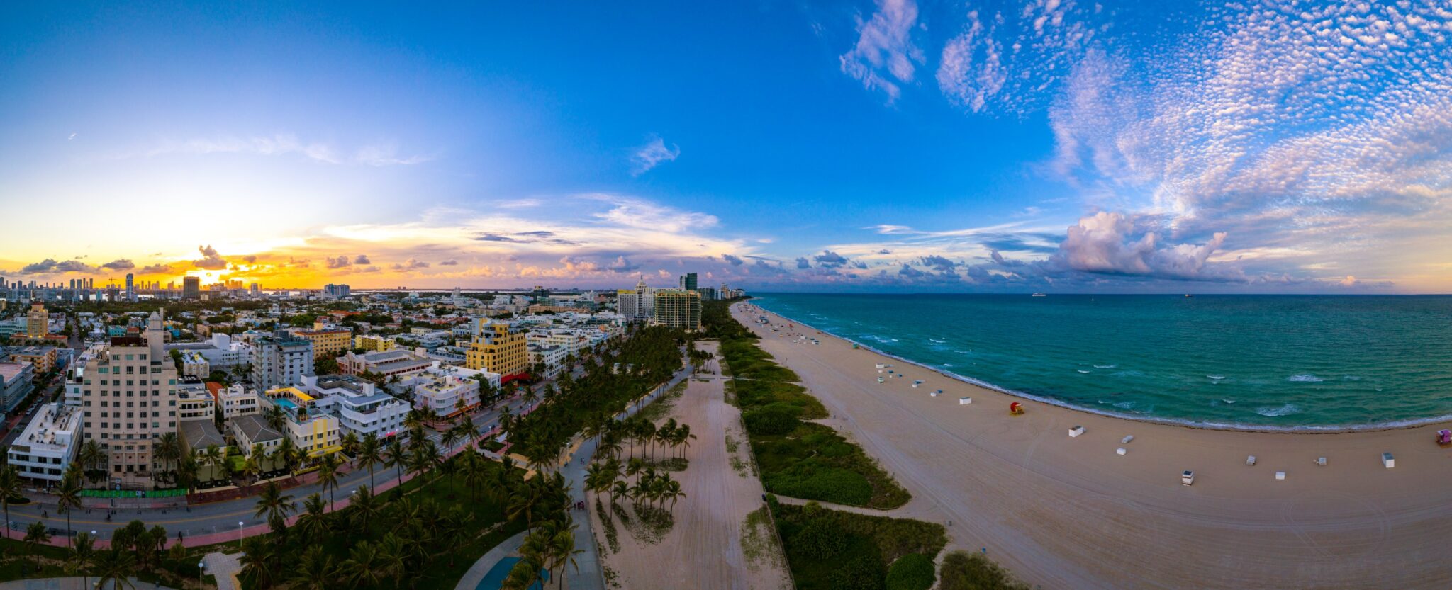 South Beach panorama by Matthew Hoyos