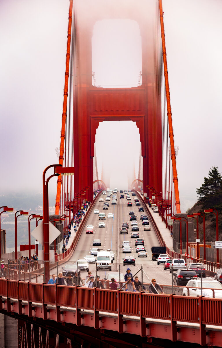Golden Gate Bridge in the fog, San Francisco | Matthew Hoyos