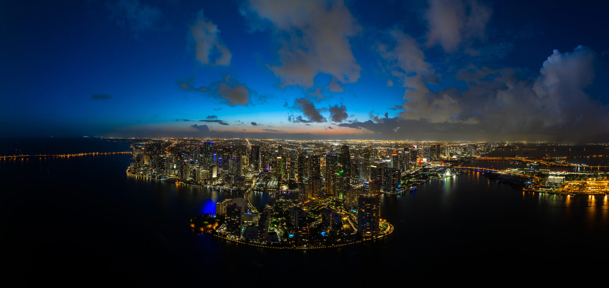 Miami skyline panorama by Matthew Hoyos