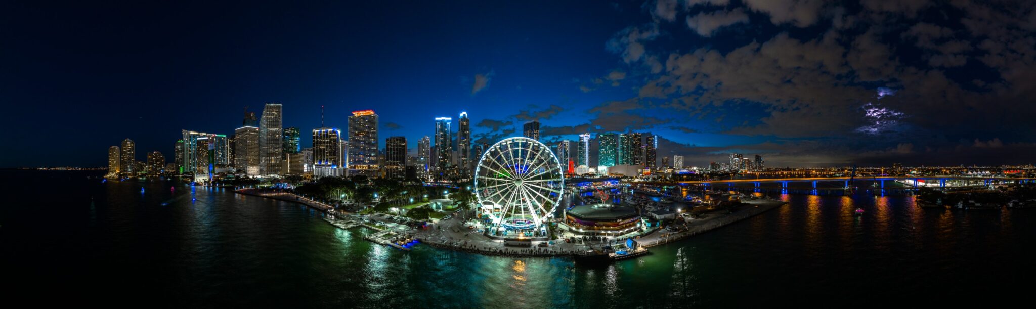 Miami skyline panorama by Matthew Hoyos