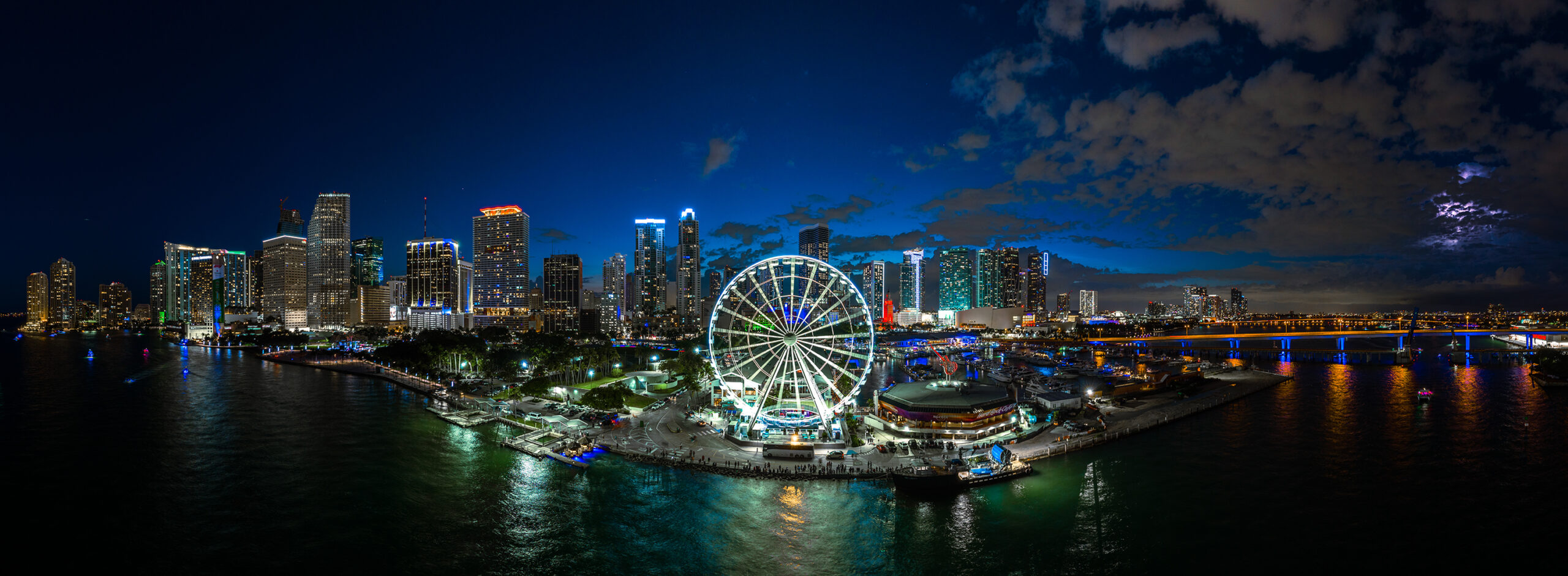 Panorama of the Miami skyline
